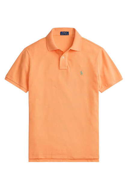 THE ICONIC MESH POLO SHIRT POMPANO ORANGE
