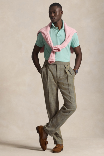THE ICONIC MESH POLO SHIRT GREEN