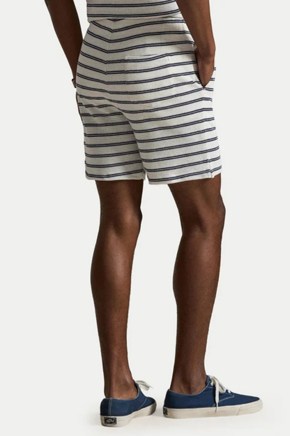 KNIT SHORTS CREAM/NAVY