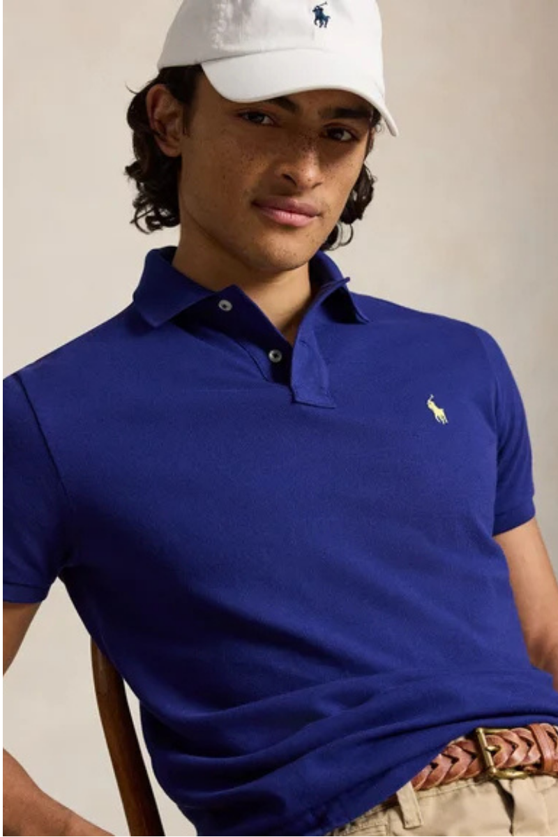 POLO PIQUE SLIM-FIT BLU ROYAL