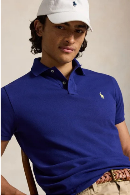 POLO PIQUE SLIM-FIT BLU ROYAL