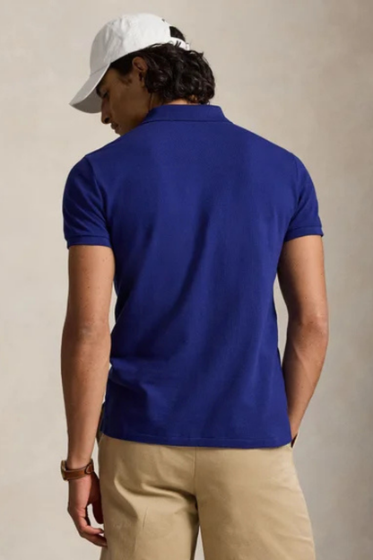 POLO PIQUE SLIM-FIT BLU ROYAL