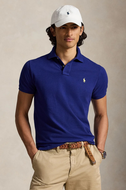 POLO PIQUE SLIM-FIT BLU ROYAL