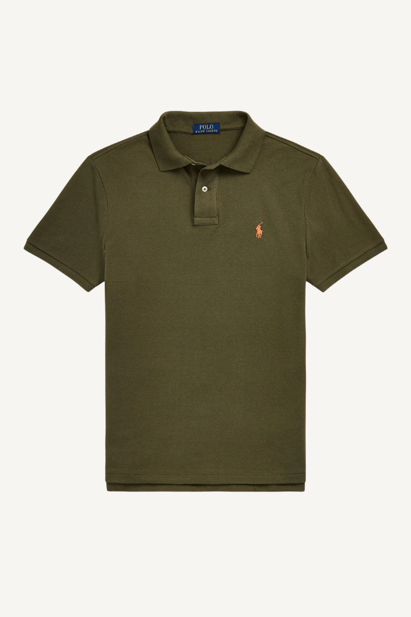 THE ICONIC MESH POLO SHIRT CANOPY OLIVE