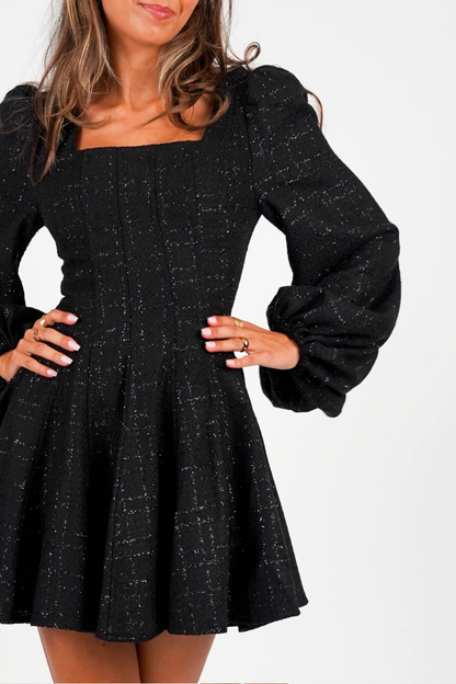 GOLIGHTLY SOPHIE TWEED KJOLE BLACK