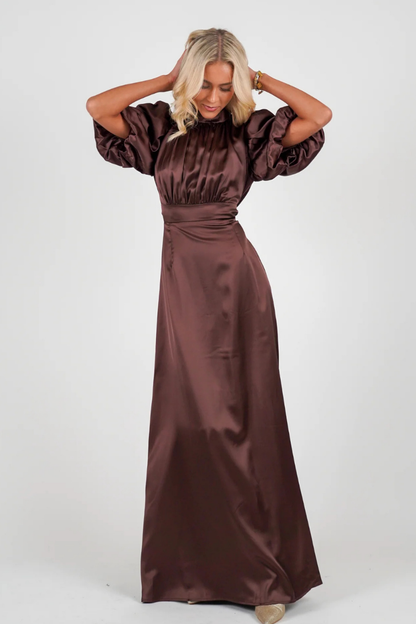 GOLIGHTLY HOLLY KJOLE LONG BORDEAUX