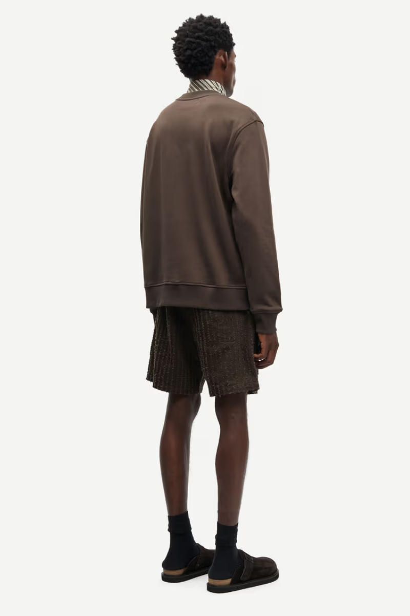 JOEL CREW NECK 11414 TYRKISK KAFFE