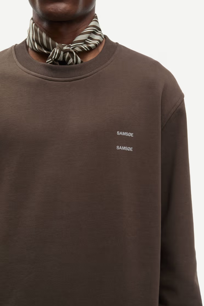 JOEL CREW NECK 11414 TYRKISK KAFFE