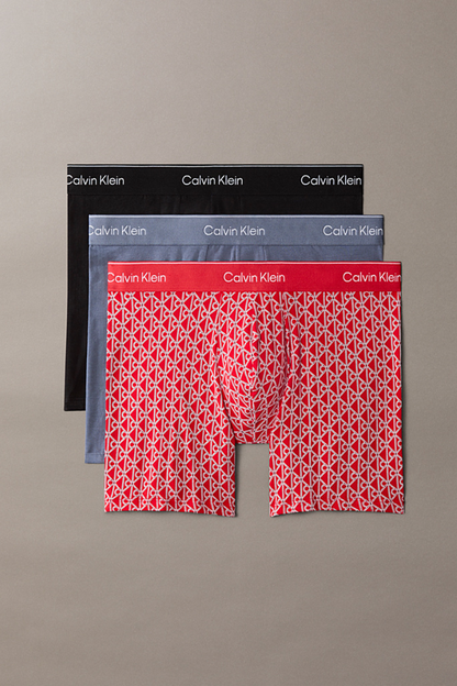 BOXER BRIEF 3PK BLACK/PREP EMBLEM GOJI BERRY/GRISAI