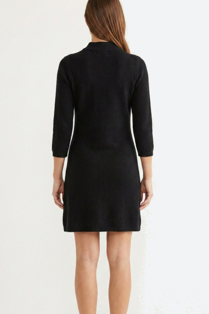 KNIT DRESS BLACK