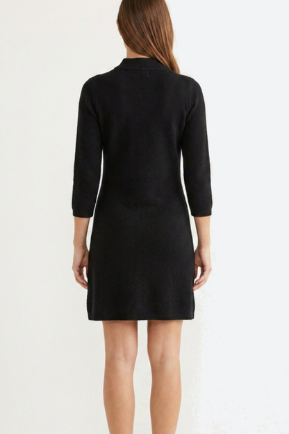 KNIT DRESS BLACK