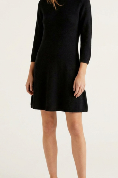 KNIT DRESS BLACK