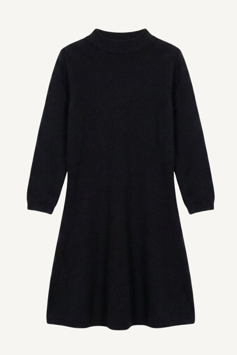 KNIT DRESS BLACK