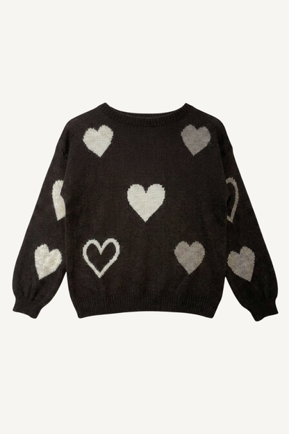 HEART KNIT CHOCOLATE