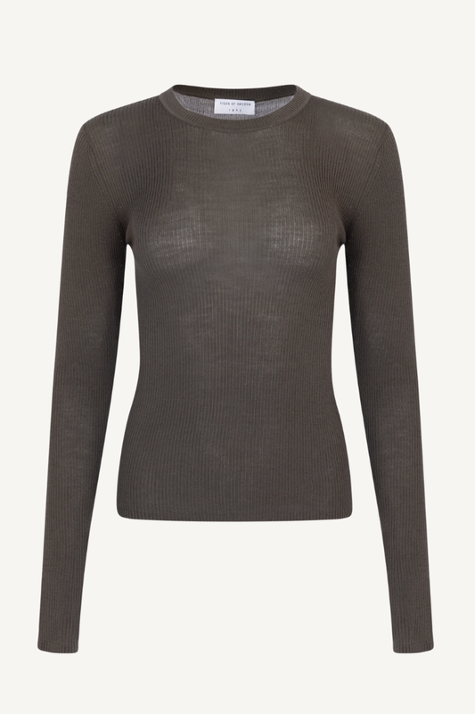 OVIE MERINO PULLOVER MUD