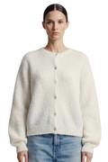 SUSAN ALPACA CARDIGAN WHITE