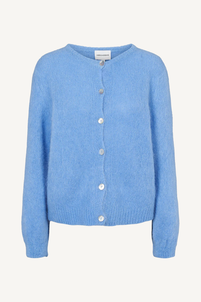 SUSAN ALPACA CARDIGAN SKY BLUE