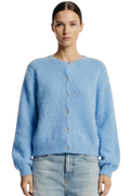 SUSAN ALPACA CARDIGAN SKY BLUE