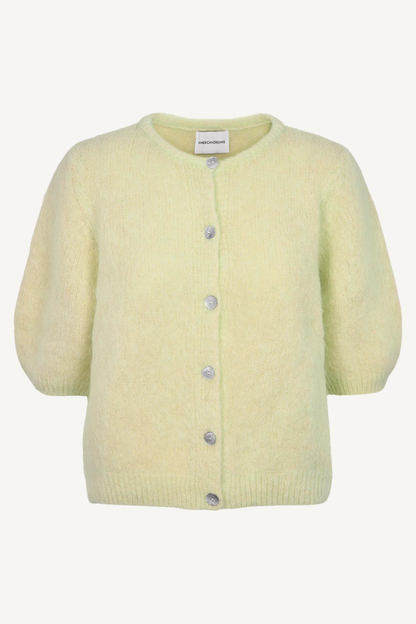 SUSAN SHORT SLEEVE CARDIGAN LIGHT YELLOW