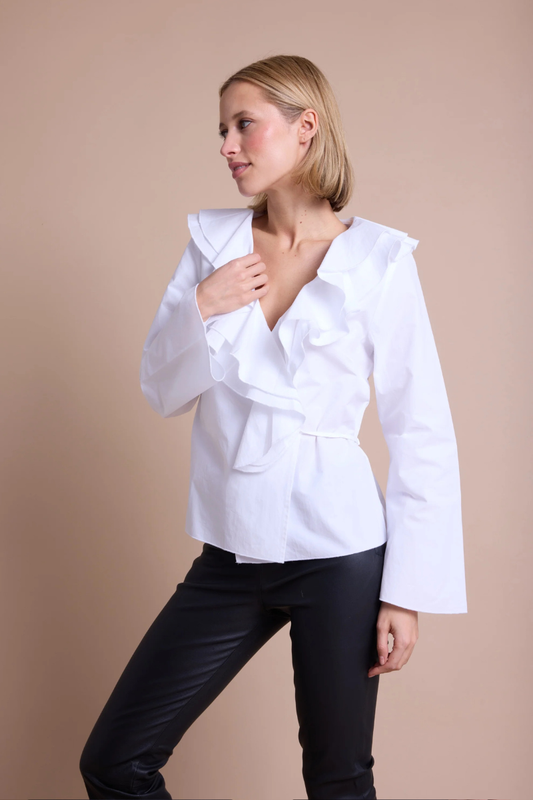 HONEY POPLINE BLUSE WHITE
