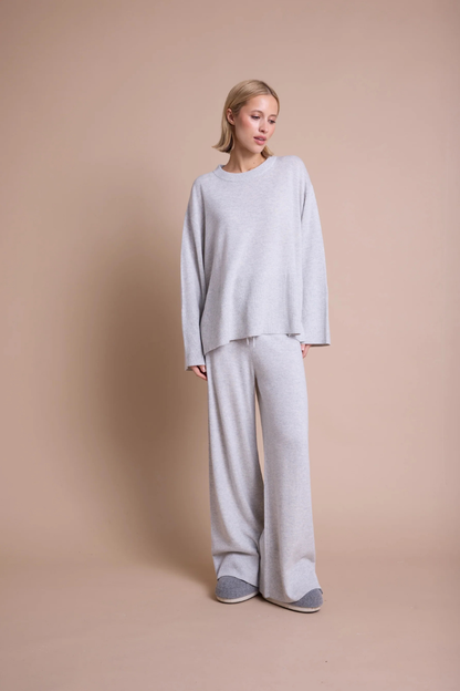 HOLMES TROUSERS GREY MELANGE