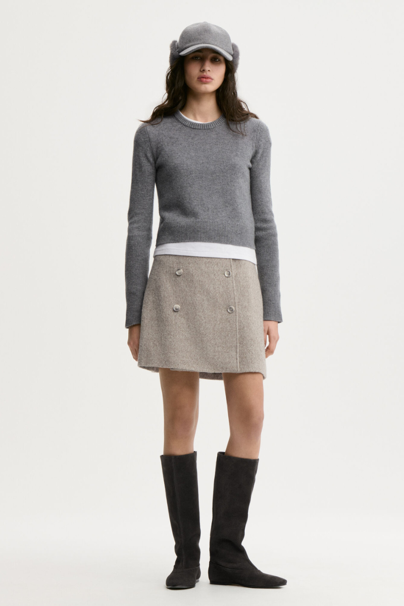 LIMA WOOL MINI SKIRT