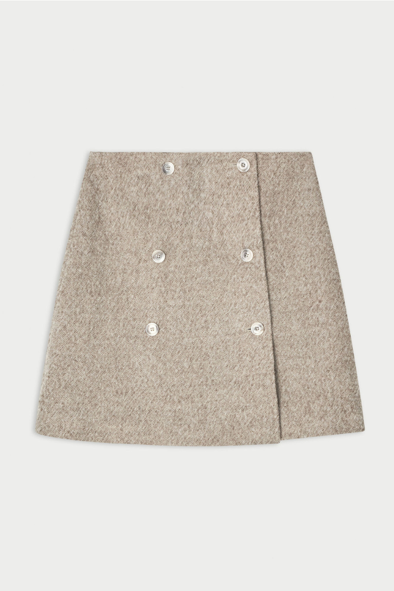 LIMA WOOL MINI SKIRT