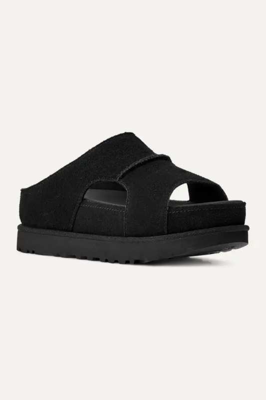 W GOLDENSTAR HI CUTOUT SLIDE BLACK