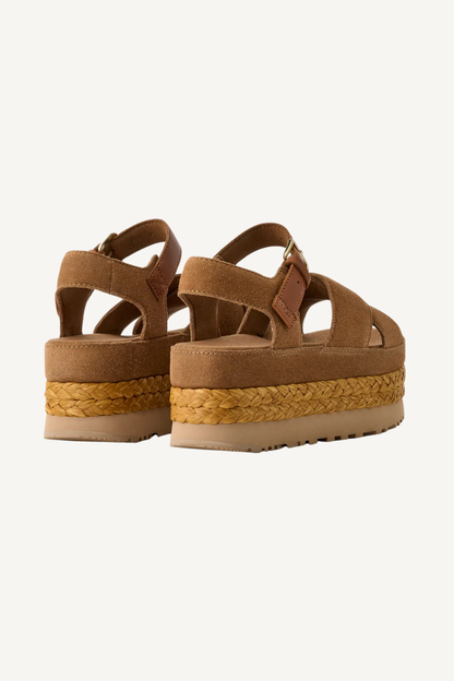 W AUBREY ANKLE STRAP CHESTNUT