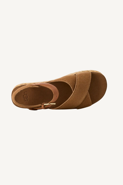 W AUBREY ANKLE STRAP CHESTNUT