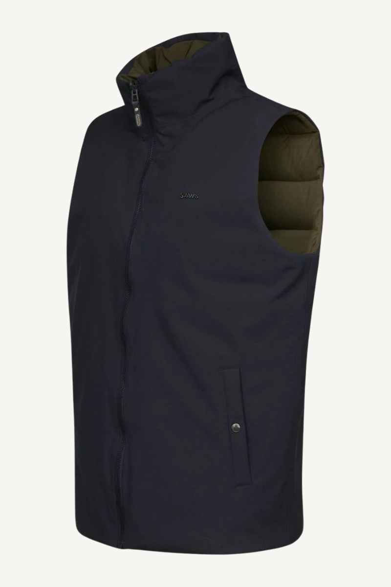 ZERMATT REVERSIBLE VEST NAVY/OLIVE