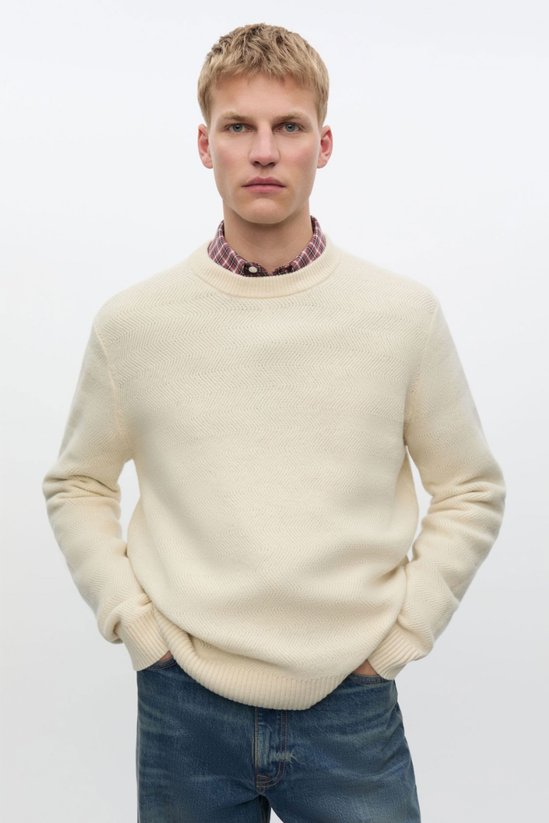SAJONES SWEATER 15010 CLEAR CREAM