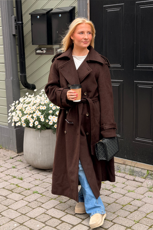 PRE-SALE! CAIA WOOL COAT BRUN