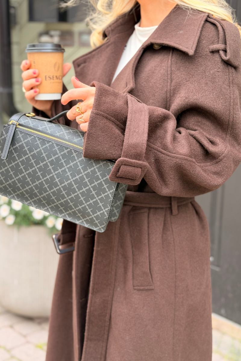 CAIA WOOL COAT BRUN