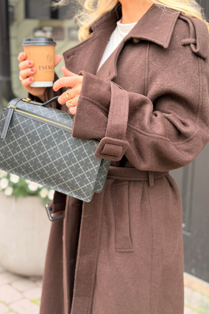 CAIA WOOL COAT BRUN