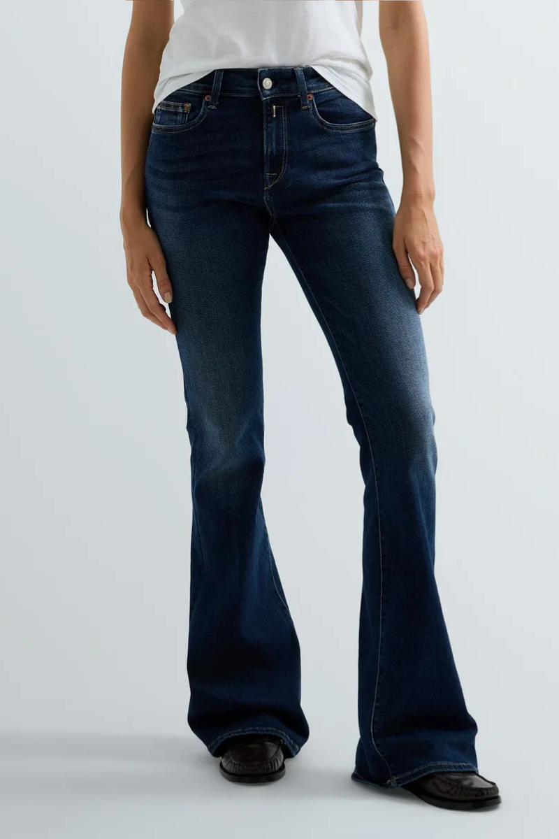 JEANS BOOTCUT FLARE FIT JOELLA DARK BLUE