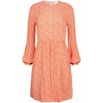 ELLA PRINTED KJOLE CORAL