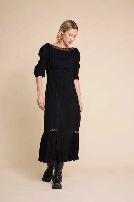 DOROTHY SOLID DRESS BLACK