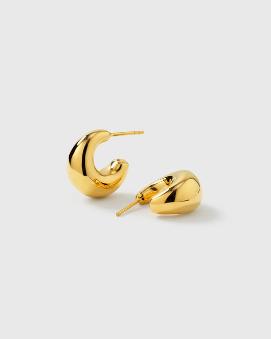 BOLDED LITTLE SIS EARRINGS GOLD