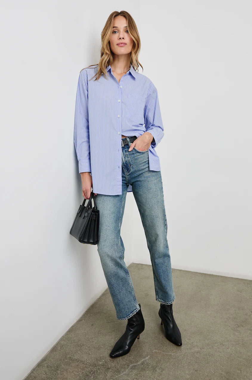 ELSA SHIRT OXFORD WHITE STRIPE