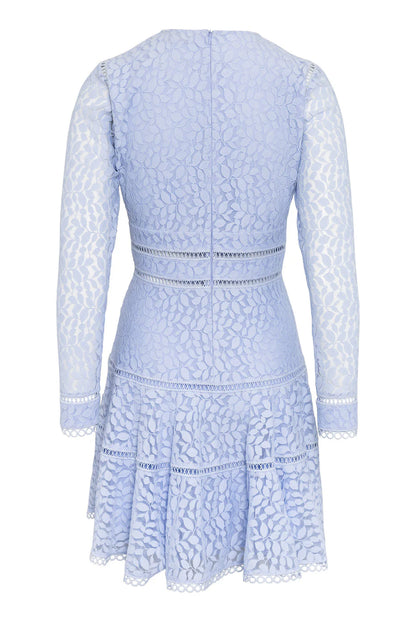 ELLIE MINI DRESS LIGHT BLUE LACE