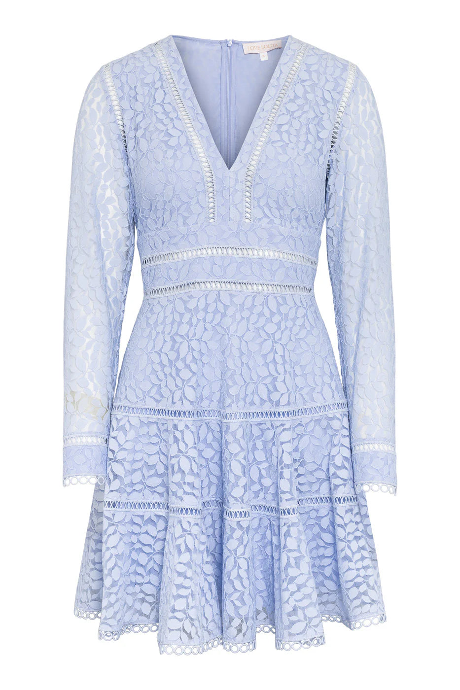 ELLIE MINI DRESS LIGHT BLUE LACE