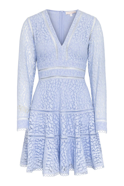 ELLIE MINI DRESS LIGHT BLUE LACE