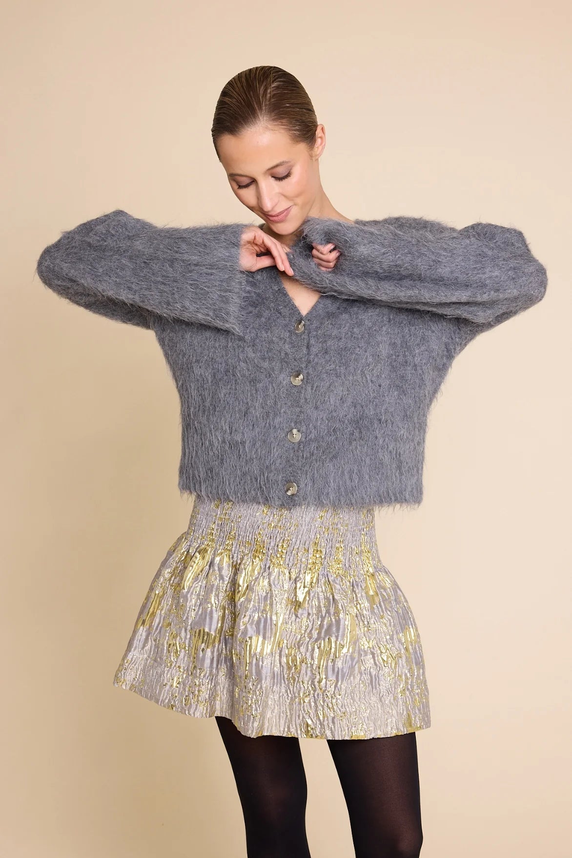 ELSA CARDIGAN ANTRACITE