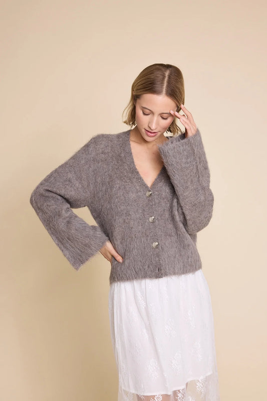 ELSA CARDIGAN BROWN