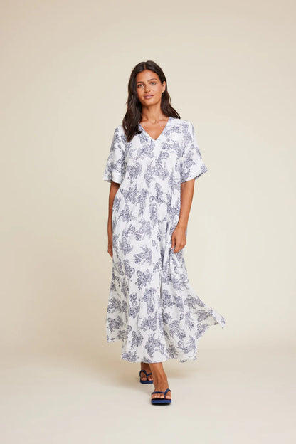 EVA PAISLEY DRESS