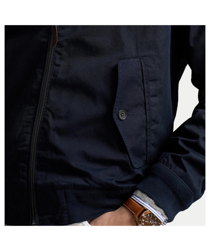 BEDFORD TWILL BOMBER JACKET NAVY