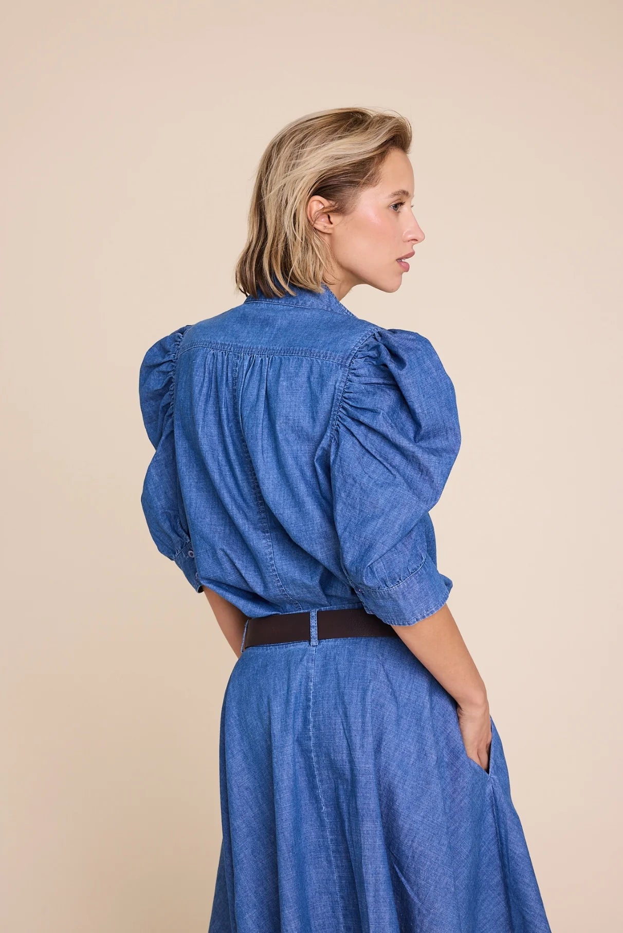 FIONA DENIM BLOUSE