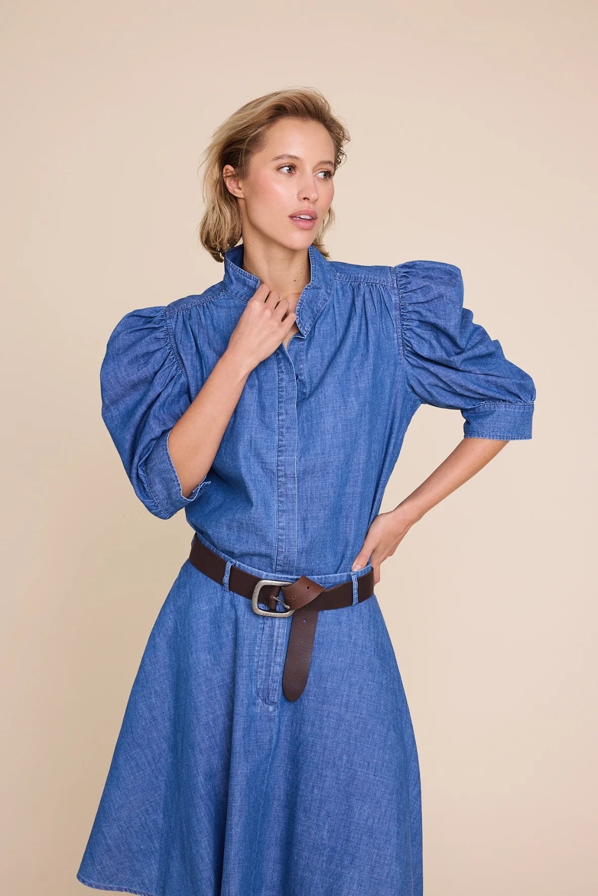 FIONA DENIM BLOUSE