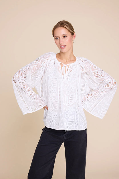 GRACE SHORT BLOUSE WHITE